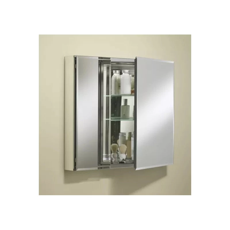 Kohler K-CB-CLC3026FS 30"x26" Double Door Reversible Hinge, Silver Aluminum 4 Kohler K-CB-CLC3026FS 30"x26" Double Door Reversible Hinge, Silver Aluminum - Image 2