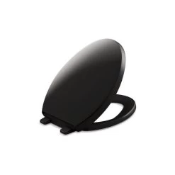 Kohler Reveal Quiet-Close W/ Grip-Tight Bumpers Elongated Toilet Seat, Black