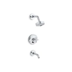 Kohler Purist Pressure-Balancing Bath/Shower Faucet Trim &, Polished Chrome