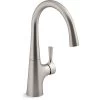 Kohler K-24663 Tempered 1.5 GPM 1 Hole Bar Faucet - Vibrant Stainless -Kohler 8e11cfbe005d4054 8359 w800 h800 b1 p0