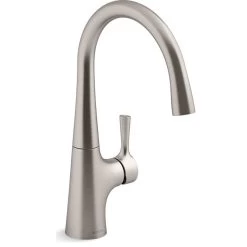 Kohler K-24663 Tempered 1.5 GPM 1 Hole Bar Faucet - Vibrant Stainless