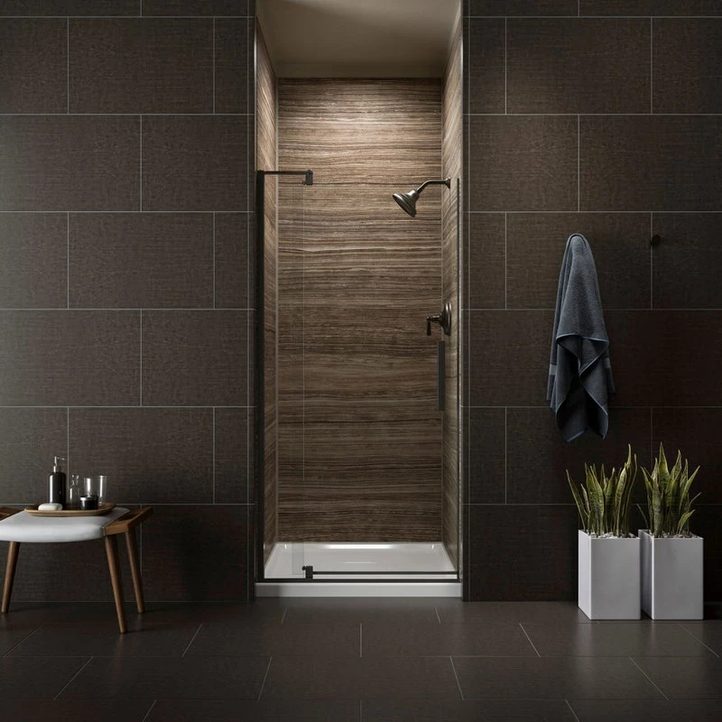 Kohler K-707510-L Revel 70"High X 31-1/8-36"W Pivot Frameless - Anodized Dark 3 Kohler K-707510-L Revel 70"High X 31-1/8-36"W Pivot Frameless - Anodized Dark