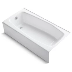 Kohler K-715 Villager Collection 60" Three Wall Alcove Cast Iron - White