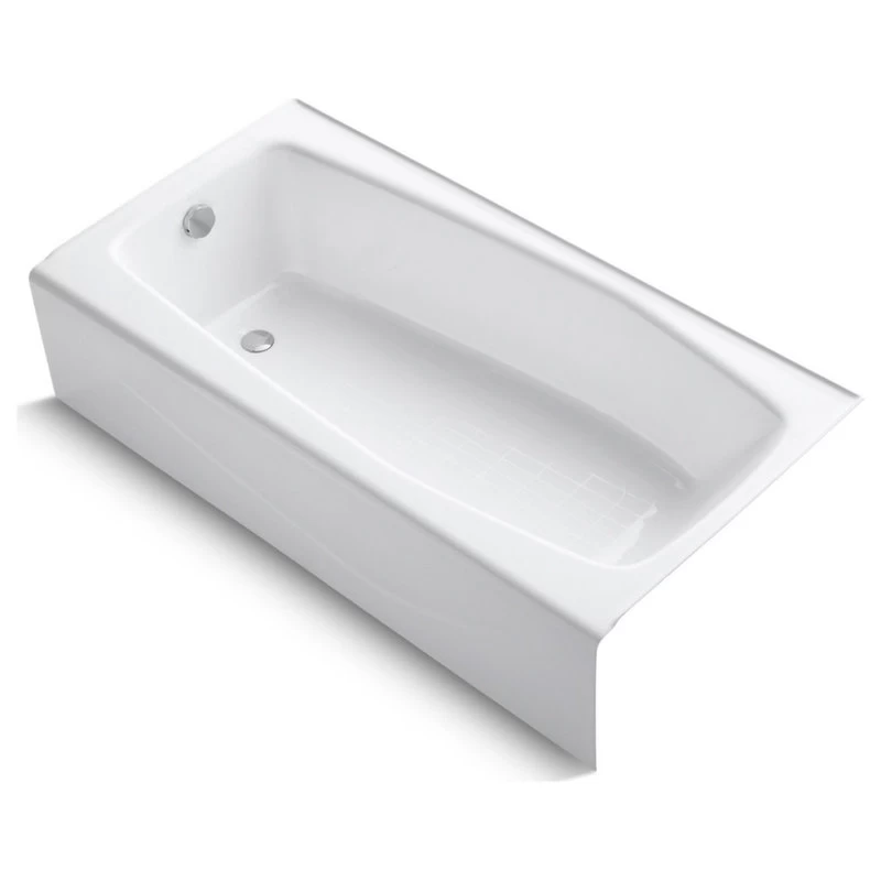 Kohler K-715 Villager Collection 60" Three Wall Alcove Cast Iron - White 3 Kohler K-715 Villager Collection 60" Three Wall Alcove Cast Iron - White