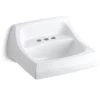Kohler K-2005 Kingston 16" Wall Mounted Bathroom Sink - White