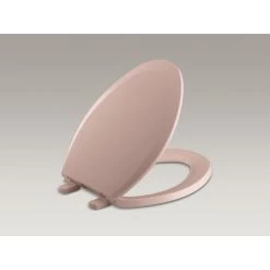 Kohler Lustra With Quick-Release Hinges Elongated Toilet Seat, Wild Rose