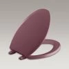 Kohler Lustra With Quick-Release Hinges Elongated Toilet Seat, Raspberry Puree -Kohler home design 10