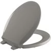 Kohler Cachet Quiet-Close, Round-Front Toilet Seat, Black 'N Tan -Kohler home design 100