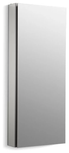 Kohler Catalan 1-Door Medicine Cabinet, Satin Anodized Aluminum 3 Kohler Catalan 1-Door Medicine Cabinet, Satin Anodized Aluminum