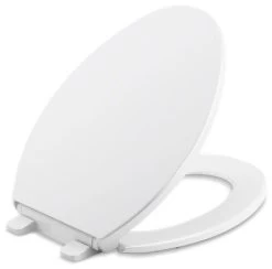 Kohler Brevia Quiet-Close Elongated Toilet Seat, White