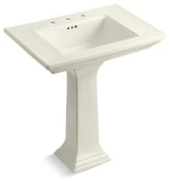 Kohler Memoirs Stately 30" Pedestal Bathroom Sink, Biscuit