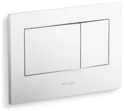 Kohler Bevel Flush Actuator Plate For 2"x4" In-Wall Tank System, White