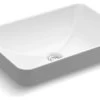Kohler Vox Rectangle Vessel Bathroom Sink, White -Kohler home design 122