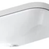 Kohler Tahoe Under-Mount Bathroom Sink W/ Oversize 4" Centerset Holes, White 1 Kohler Tahoe Under-Mount Bathroom Sink W/ Oversize 4" Centerset Holes, White -Kohler home design 123