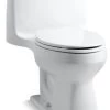 Kohler Santa Rosa 1-Piece Elongated 1.6 GPF Toilet W/ Left-Hand Lever, White -Kohler home design 134