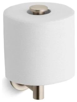 Kohler Purist Vertical Toilet Tissue Holder, Vibrant Brushed Bronze