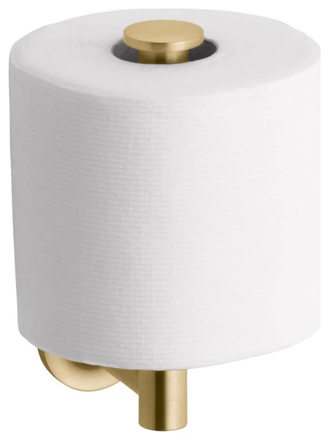 Kohler K-14444 Purist Wall Mounted Euro Toilet Paper Holder - Vibrant Brushed 3 Kohler K-14444 Purist Wall Mounted Euro Toilet Paper Holder - Vibrant Brushed