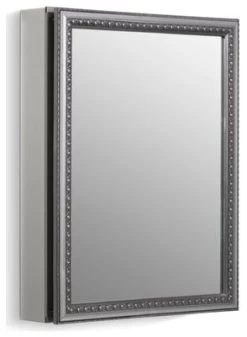 20" Medicine Cabinet, Silver Frame