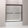 Kohler Gradient Sliding Bath Door, Crystal Clear Glass, Anodized Dark Bronze 1 Kohler Gradient Sliding Bath Door, Crystal Clear Glass, Anodized Dark Bronze -Kohler home design 16