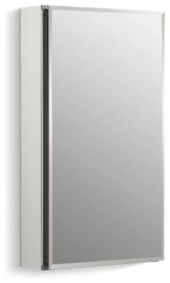 Kohler 15" W X 26" H 1-Door Medicine Cabinet With Mirrored Door, Beveled Edges 3 Kohler 15" W X 26" H 1-Door Medicine Cabinet With Mirrored Door, Beveled Edges