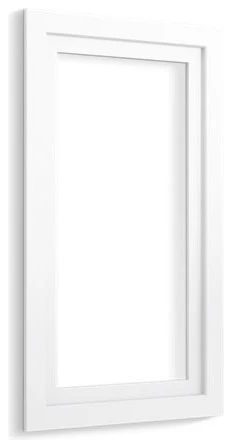Kohler Poplin/Marabou Medicine Cabinet Surround, 15" Wide, Linen White