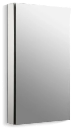 Kohler Catalan Aluminum 1-Door Medicine Cabinet, Satin Anodized Aluminum 3 Kohler Catalan Aluminum 1-Door Medicine Cabinet, Satin Anodized Aluminum