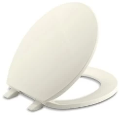 Kohler Brevia With Quick-Release Hinges Round-Front Toilet Seat, Biscuit