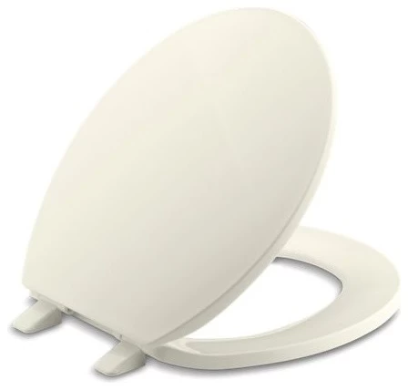 Kohler Brevia With Quick-Release Hinges Round-Front Toilet Seat, Biscuit
