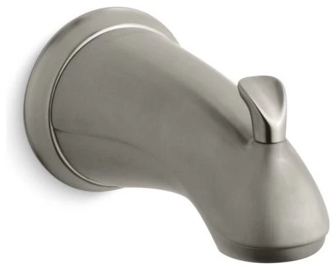 Kohler Forte Bath Spout W/ Sculpted Lift Rod, Vibrant Brushed Nickel 3 Kohler Forte Bath Spout W/ Sculpted Lift Rod, Vibrant Brushed Nickel