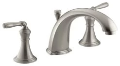 Kohler K-T387-4 Devonshire Double Handle Deck Mounted Roman Tub - Brushed