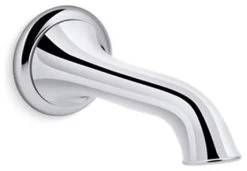Kohler Artifacts Wall-Mount Bath Spout With Flare Design, Polished Chrome