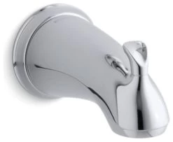 Kohler Forte Bath Spout W/ Sculpted Lift Rod, Polished Chrome