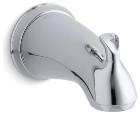 Kohler Forte Bath Spout W/ Sculpted Lift Rod, Polished Chrome 3 Kohler Forte Bath Spout W/ Sculpted Lift Rod, Polished Chrome