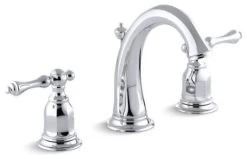 Kohler Kelston Widespread Bathroom Sink Faucet W/ Lever Handles, Polished Chrome