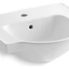 Kohler Veer 21" Single-Hole Sink Basin, White 1 Kohler Veer 21" Single-Hole Sink Basin, White -Kohler home design 23