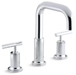Kohler Purist Deck-Mount Bath Faucet Trim For High-Flow Valves, Polished Chrome