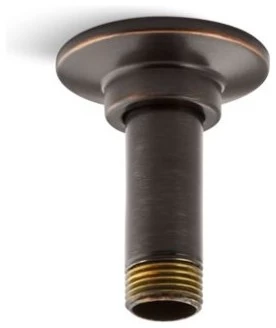 Kohler 3" Ceiling-Mount Rainhead Arm & Flange, Oil-Rubbed Bronze 3 Kohler 3" Ceiling-Mount Rainhead Arm & Flange, Oil-Rubbed Bronze