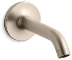 Kohler Purist Wall-Mount Non-Diverter Bath Spout, Vibrant Brushed Bronze