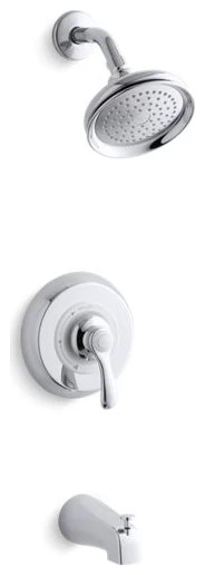 Kohler Fairfax Rite-Temp Bath/Shower Trim Set W/ Npt Spout, Polished Chrome 3 Kohler Fairfax Rite-Temp Bath/Shower Trim Set W/ Npt Spout, Polished Chrome