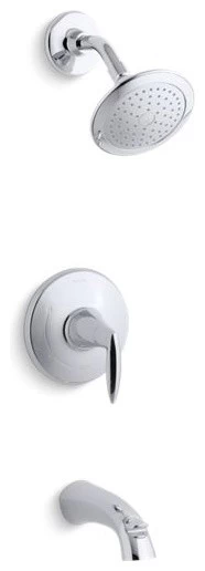 Kohler Alteo Rite-Temp Bath/Shower Trim Set, Valve Not Included, Polished Chrome