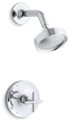 Kohler Purist Rite-Temp Shower Trim Set W/, Valve Not Included, Polished Chrome
