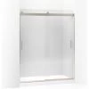 Kohler Levity Sliding Shower Door, 74" H X 56-5/8 - 59-5/8" W, Matte Nickel