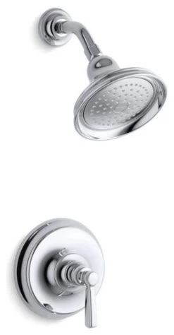 Kohler Bancroft Rite-Temp Shower Trim Set, Valve Not Included, Polished Chrome