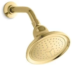 Kohler Devonshire 2.5 GPM 1-Function Showerhead, Vibrant Polished Brass