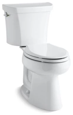 Kohler Highline 2-Piece Elongated Dual-Flush Toilet W/ Left-Hand Lever, White