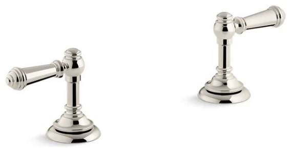 Kohler Artifacts Bathroom Sink Lever Handles, Vibrant Polished Nickel 3 Kohler Artifacts Bathroom Sink Lever Handles, Vibrant Polished Nickel