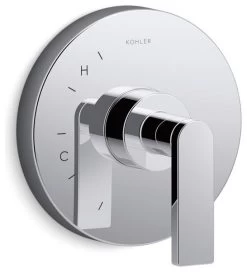 Kohler Composed Rite-Temp Valve Trim With Lever Handle, Polished Chrome