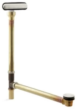 Kohler Clearflo Slotted Overflow Brass Bath Drain, Vibrant Brushed Nickel