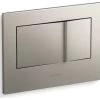 Kohler Bevel Flush Actuator Plate For 2"x4" In-Wall Tank System, Brushed Nickel -Kohler home design 324