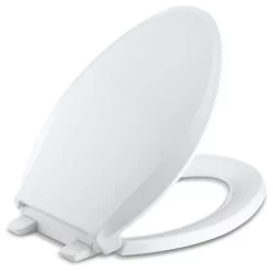 Kohler Cachet Quiet-Close With Grip-Tight Elongated Toilet Seat, White